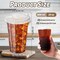 20 oz Clear Plastic Cups with Strawless Sip Lids,25 Sets Disposable Iced Coffee Cups with Lids,Disposable Clear Plastic Cups with Lids for Iced Coffee,Smoothie,Cold Drinks for Party